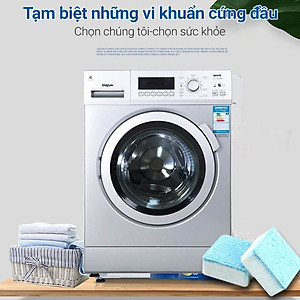 Hộp 12 viên tẩy lồng máy giặt ,khử mùi , khử khuẩn , khử nấm mốc , loại bỏ cặn lắng và chất bẩn gây mùi hôi trong máy giặt