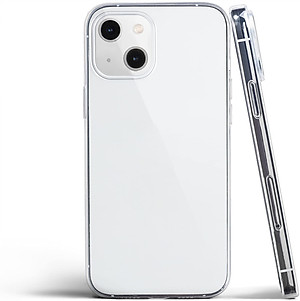 Ốp lưng silicon dẻo trong suốt cho iPhone 13 6.1 inch hiệu Ultra Thin siêu mỏng 0.6mm - Hàng nhập khẩu