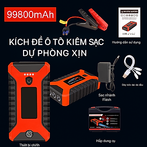 Bộ Kích Đề Nổ Ô Tô Kiêm Sạc Dự Phòng Có Đèn Pijn Nhật Bản Loại Xịn – Cứu Hộ Xe Nhanh Chỉ Trong 3 Giây! ĐÈN TRANG TRÍ