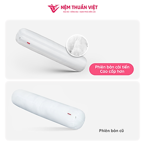 Ruột Gối Ôm Lông Vũ Airy Thuần Việt - Sợi Lông Vũ Nhân Tạo Microfiber Êm Ái Mềm Mịn - KT 20x100cm