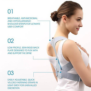 Đai Chống Gù Lưng Nam Nữ Có Nẹp Dành Cho Dân Văn Phòng miDoctor mi04