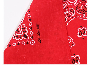 Bộ sưu tập khăn vuông cotton bandana turban XO Vintage BDN01 54x54cm - BDN01.8 Xanh đen