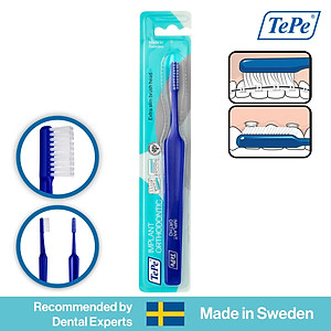 Bàn chải đánh răng chuyên biệt cho người niềng răng, chỉnh nha Tepe Implant Orthodontic - Nhập Khẩu Thuỵ Điển