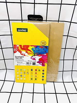 Xấp 10 Cái Bao Thư 12*22 Zentino Màu Sắc Đa Dạng