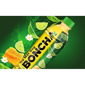 Thùng 24 Chai Trà Mật Ong vị Chanh BONCHA 450ml bao bì Tết