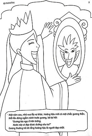 Sách Tô Màu Cổ Tích Công Chúa: Công Chúa Bạch Tuyết