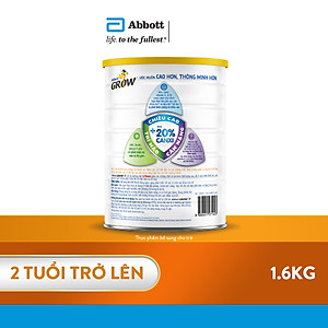 Sữa Abbott Grow 2+ 1.6kg cho trẻ từ 2 tuổi trở lên