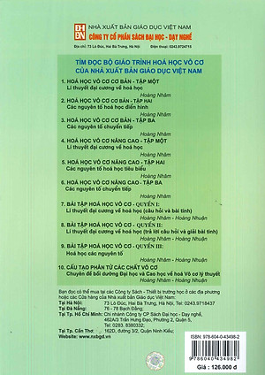 Hóa Học Vô Cơ Cơ Bản, Tập 3: Các Nguyên Tố Chuyển Tiếp (Tái bản lần thứ 14 - năm 2024) - Hoàng Nhâm