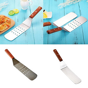 Stainless Steel Metal Griddle Spatula Griddle Accessories Hamburger Turner Scraper Pancake Flipper Great for BBQ Grill