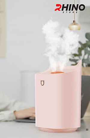 Máy phun sương tạo ẩm cỡ lớn Rhino H802 3000ml, 2 lõi phun, tích hợp đèn 7 màu, dung tích lớn cho không gian rộng - Hàng chính hãng
