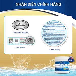 Combo 3 Hộp Dầu Cá Goodhealth Omega 3 Fish Oil 1000mg 150 Viên - Bổ Não - Tăng Trí Nhớ - Mắt Tinh - Chính Hãng Từ New Zealand