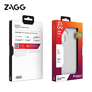 Ốp lưng ZAGG ESNTL Clear chống sôc dành cho cho Samsung M55 5G, hạn chế ố vàng - Hàng chính hãng