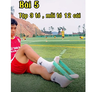 Bộ 5 Dây kháng lực bóng đá tập lực sút dododios tập lực sút cổ chân, cơ chân, đùi mông - Chính Hãng