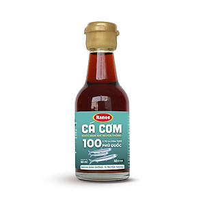 Nước mắm dinh dưỡng Ranee cá cơm vị truyền thống 40 độ đạm chai 60ml ( 1 chai x 60ml)