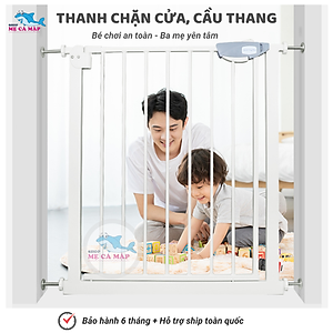 Chặn Cửa Chặn Cầu thang an toàn, chắn cửa dày nặng, thanh chặn cửa cao 79cm bảo vệ bé an toàn