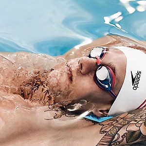 Kính bơi nam nữ tráng gương cao cấp có bịt tai - Kính bơi chống tia UV, chống sương mù thiết kế chống trơn trượt, co giãn - Hàng chính hãng