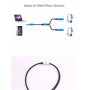 Cáp Chia 2 Cổng Audio 3.5mm 1 Đực Ra 2 Đầu Cái , Dây Chia Tai Nghe Hoặc Loa Từ 1 ra 2 chân cắm 3,5mm , Cáp Chia Jack 3,5mm Dương Ra 2 Đầu Âm , Cáp Chia Audio 3.5mm Ra 2 Cổng 3.5mm – Hàng Nhập Khẩu - Giao Màu Ngẫu Nhiên
