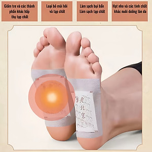 HỘP 50 miếng dán chân thải độc ,các chất cặn bã trong cơ thể qua gan bàn chân