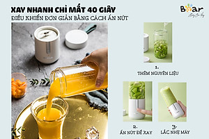Máy Xay Sinh Tố Bear 1.5L SB-MX15L 700W - Hàng Chính Hãng