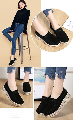 Giày thể thao nữ đế êm nhẹ, thoáng khí đế cao su đúc, chống trơn trượt hạn chế mòn  – GNU2081