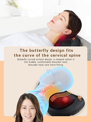 Gối Massage Nhiệt Hồng Ngoại VISPO VP-G23 - 4 Bi Xoay Chuyên Dùng Cho Cổ, Vai, Gáy, Thắt Lưng Sử Dụng Tại Nhà, Văn Phòng Hoặc Trên Ô tô