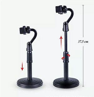 [MALL] giá đỡ điện thoại, chân đế để bàn dùng livestream, quay video, ghi hình xoay 360 độ - Hàng Chính hãng DODODIOS