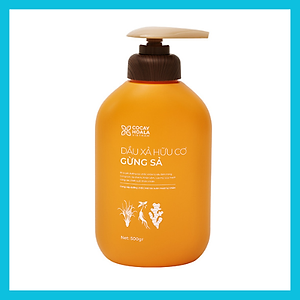 Bộ Dầu Gội Xả Hữu Cơ Gừng Sả Cocayhoala - Làm sạch sâu da đầu, giảm xơ rối, ngăn dầu bết