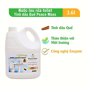 Nước Cọ Rửa Toilet Peace Mass Tinh dầu Quế Can 3.6 Lít