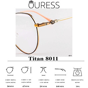 GỌNG KÍNH TITAN MMR (Titanium Memory) CHẤT LIỆU CAO CẤP SIÊU NHẸ SIÊU BỀN – 8011
