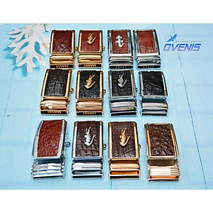 Mặt Khóa Thắt Lưng Cá Sấu Chuẩn 3.5 cm. Kim Loại Đúc + Khóa Tự Động