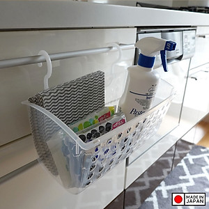 Giỏ nhựa có móc treo tiện lợi Sanada - Hàng nội địa Nhật Bản |#Made in Japan|