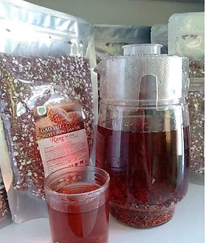 Gạo Lứt Huyết Rồng Dân Tộc Rang Nguyên Chất MẸ KEN 1Ký - TRÀ GẠO LỨT, GẠO LỨT RANG MẸ KEN