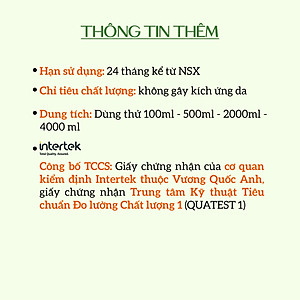 Nước rửa chén hữu cơ Bồ hòn Ecocare tinh dầu Chanh Gừng 4000ml