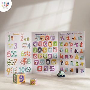 Bảng gấp thông thái - My First Learning chart (Dành cho bé từ 1 tuổi) - Lalala Baby