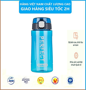 Bình nước thể thao - Bình nước chịu nhiệt 700ml Hokori Việt Nhật. Không mùi ,kháng khuẩn, không chứa BPA an toàn tuyệt đối cho sức khỏe tặng kèm hình dán sticker- Hàng chính hãng