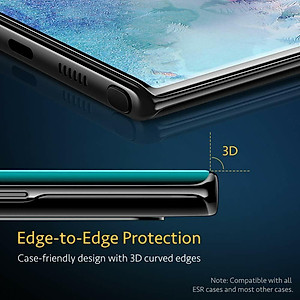 Miếng dán kính cường lực cho Samsung Galaxy Note 10 Plus full màn hình 3D hiệu Kuzoom Protective Glass (mỏng 0.3mm, vát cạnh 2.5D, độ cứng 9H, viền cứng mỏng) - Hàng nhập khẩu