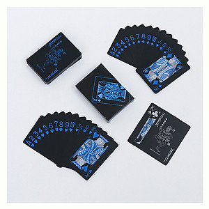 Bộ Bài Tây Poker Nền Đen Cao Cấp Chọn Màu – Bài Tây Đen Bằng Nhựa PVC Chống Thấm Nước Chống Gập Hàng Chính Hãng Amalife