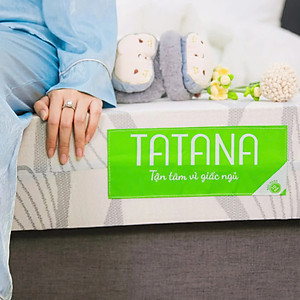 Nệm Cao Su Thiên Nhiên Tatana Standard, Mềm Mại Êm Ái Nâng Đỡ Cột Sống, Kháng Khuẩn Bảo Hành 10 Năm