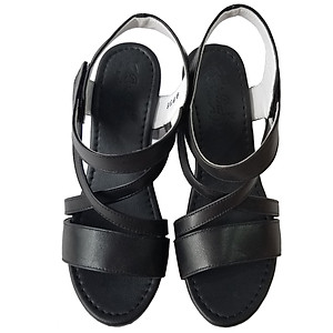 Giày Sandal Cao Gót Da Bò BIGGBEN Cao 8 Phân SDCG152