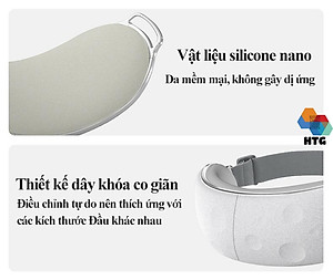 Máy massage mắt XGEEK E8 5 chế độ trong 1, tích hợp nghe nhạc bluetooth cùng điều khiển áp suất nén và nhiệt độ 2 cấp độ tiện lợi, hàng chính hãng
