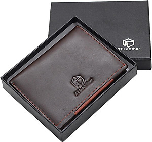 Ví Nam At Leather AT040-N (11.5 x 10 cm) - Nâu