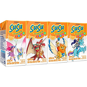 Sữa chua uống hương cam Vinamilk Susu - Thùng 48 hộp 110ml.