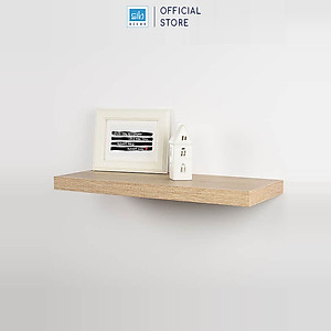 [Mua 2 giảm 10%] Kệ Thanh Ngang Rộng 20cm, Gỗ Dày 25mm Treo Tường Màu Gỗ Sồi SIB Decor Chiều Dài 40 Đến 120cm KT005
