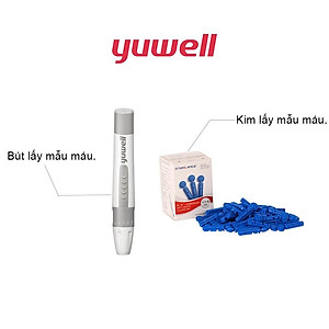 Bộ test 50 kim + 50 que thử đường huyết YUWELL dùng cho máy đo đường huyết Yuwell Accusure 710 chính hãng
