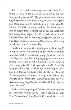 Sách Ngoại Giao Giữa Việt Nam Và Các Nước Phương Tây Dưới Triều Nguyễn (1802 - 1858)