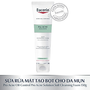 Sữa rửa mặt tạo bọt sạch sâu cho da nhờn Eucerin Pro Acne Cleansing Foam 150g