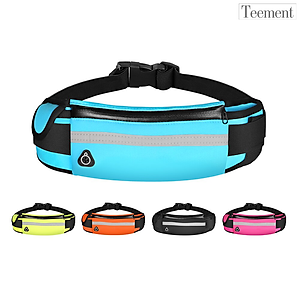 Túi Đeo Bụng Chạy Bộ Chống Nước Teement TM01, Đai Đeo Điện Thoại Chạy Bộ, Túi Đeo Hông Chạy Bộ Phản Quang -hàng Chính Hãng