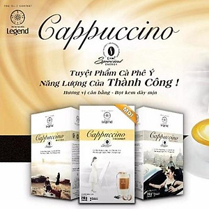 Combo 2 Hộp Cà Phê Hòa Tan Cappuccino Mocha Trung Nguyên Legend – Hộp 12 Gói 18gr – Cà Phê Vị Mocha Ngọt Đắng, Đậm Đà Cảm Xúc