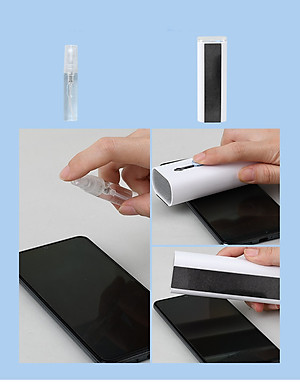Bộ vệ sinh làm sạch cho bàn phím, máy tính, màn hình điện thoại, tai nghe bluetooth đa chức năng 7 trong 1 - Hàng Chính Hãng