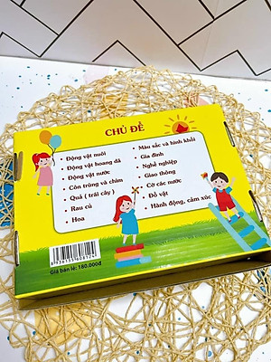 Thẻ Học Thông Minh Cho Bé, Bộ 100 Thẻ Flashcard Về Thế Giới Xung Quanh Với 14 Chủ Đề